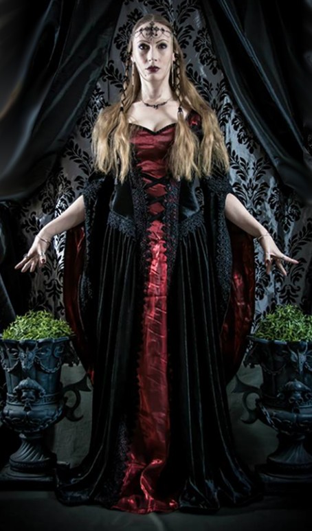 Vestido victoriano gótico y edwardian
