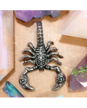 Carved scorpion pendant