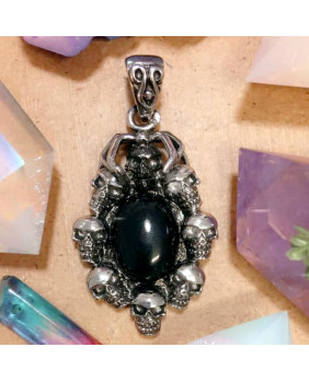 Black stone pendant...