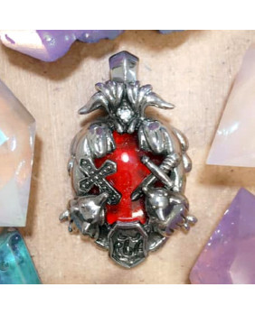 Gothic rock pendant with...