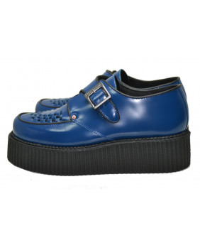 Creepers blue de leather...