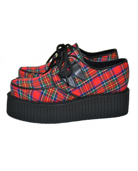 Creepers red de leather and...