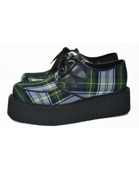 Creepers green de leather...