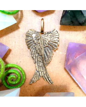Pendentif ailes d'ange en bronze