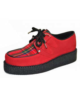 Creepers red de suede and...