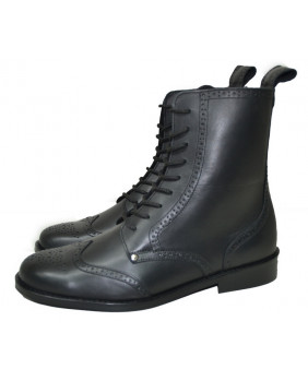 Boots black en leather...