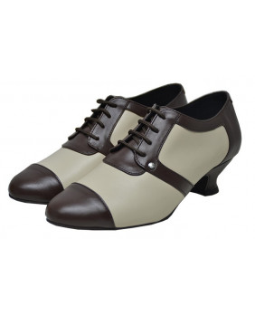 Pumps beige and brown a...