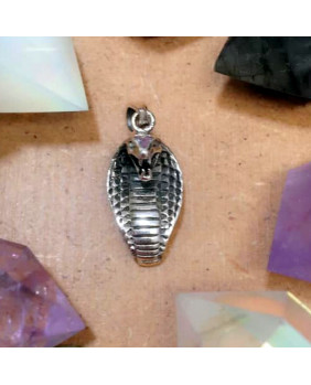 Silver pendant snake cobra