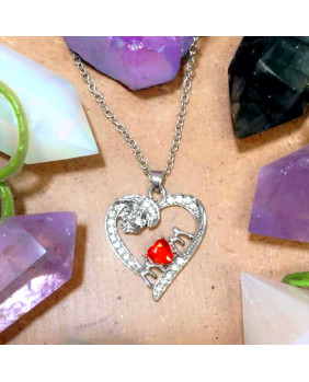 Mother's gift heart pendant