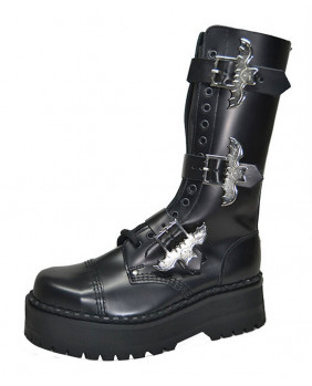 Boots wedge soles black...