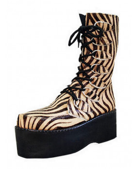 Boots platform brown zebra...