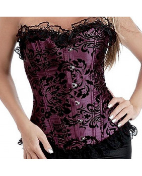 Gothic purple corset