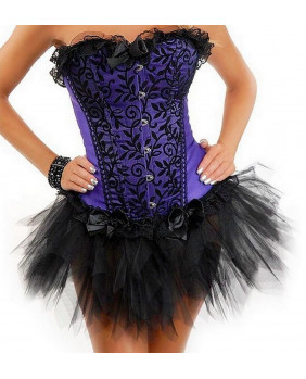 Purple corset set