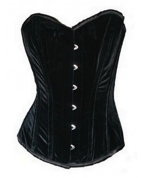 Black velvet gothic corset