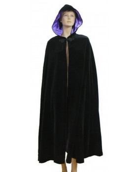 Gothic black velvet cape...