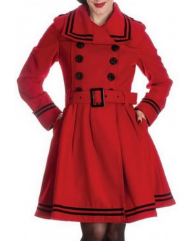 Manteau pin-up rouge Millie