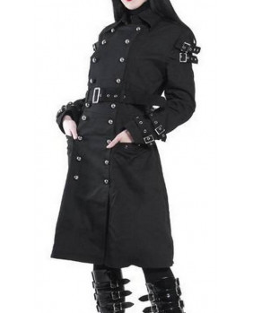 Manteau gothique noir Trench