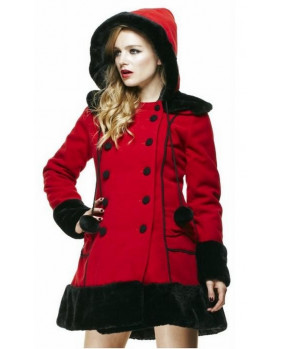 Red gothic coat Sarah Jane