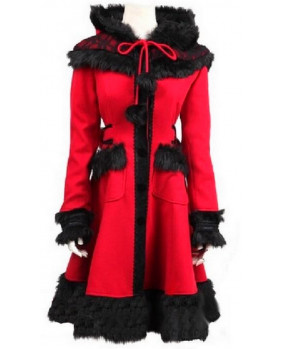 Manteaux rouge Lolita Romance