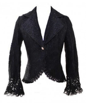 Zoe black lace jacket