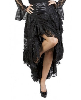 Black gothic lace skirt