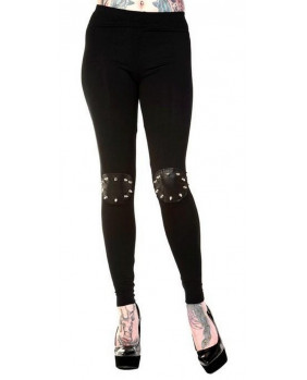 Black leggings with spikes