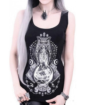 Gothic tank top Occult Owl