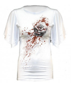 Camiseta Goth White Rose