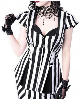 Striped punk blouse