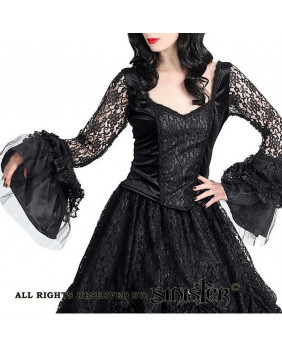 Gothic lace and velvet top