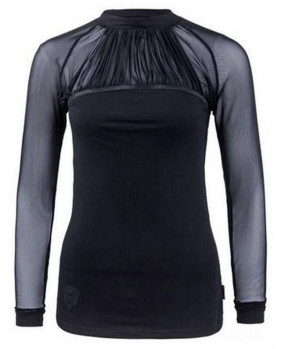 Black top with transparent...