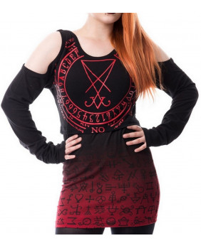 Red and black gothic top...