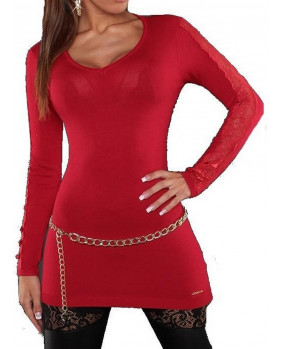 Gothic Red Ribbon sweater