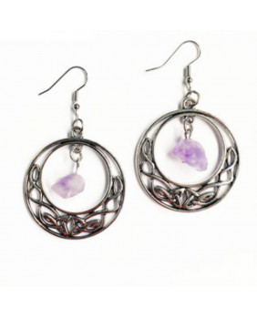 Celtic creole earring with...