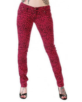 Pink leopard pants