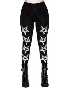 Black leggings with flaming...