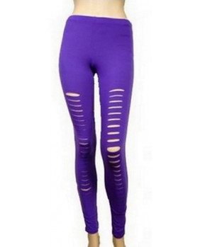 Purple gothic leggings