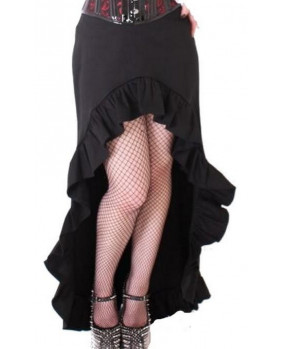 Romantic black steampunk skirt