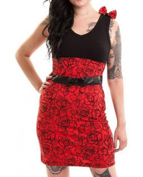 Wicked red pinup dress