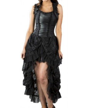Isabella black gothic dress