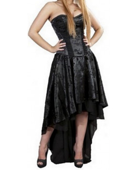Black satin dress Valerie