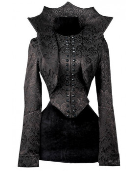 Black gothic jacket with...