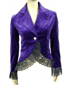 Zoe purple velvet gothic...
