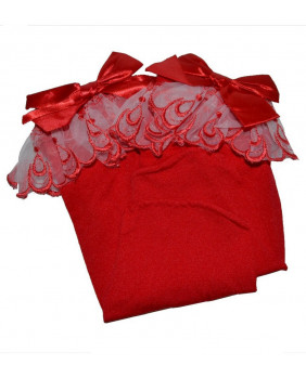 Calcetín romántico rojo