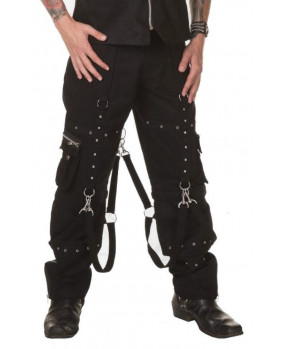 Gothic black metal baggy pants