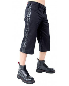 Gothic black laced shorts