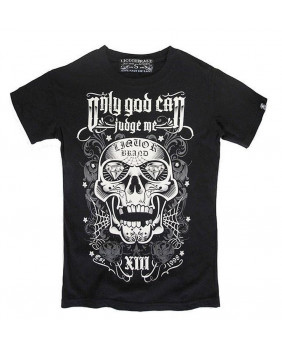 Camiseta gótica ONLY GOD SKULL