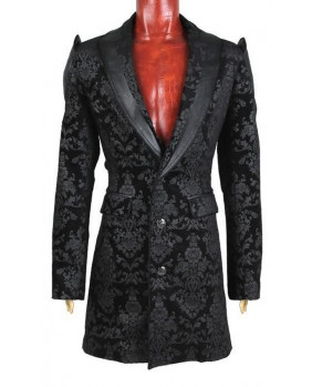 Black brocade vampire jacket