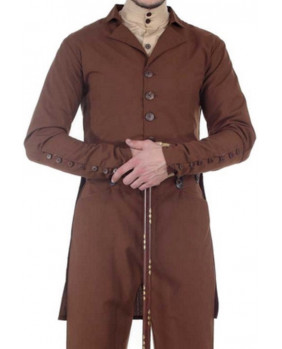 Brown steampunk jacket