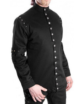 Black gothic cotton jacket